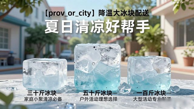 哈尔滨降温大冰块配送_海鲜排档降温解决方案_高温天气大冰块配送